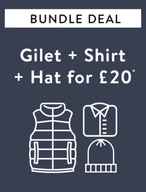 Gilet   Checked Shirt   Hat for £20*