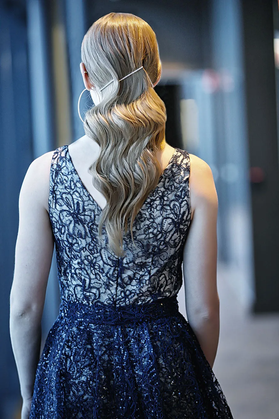 Glam Jumpsuit With Detachable Skirt/Cape