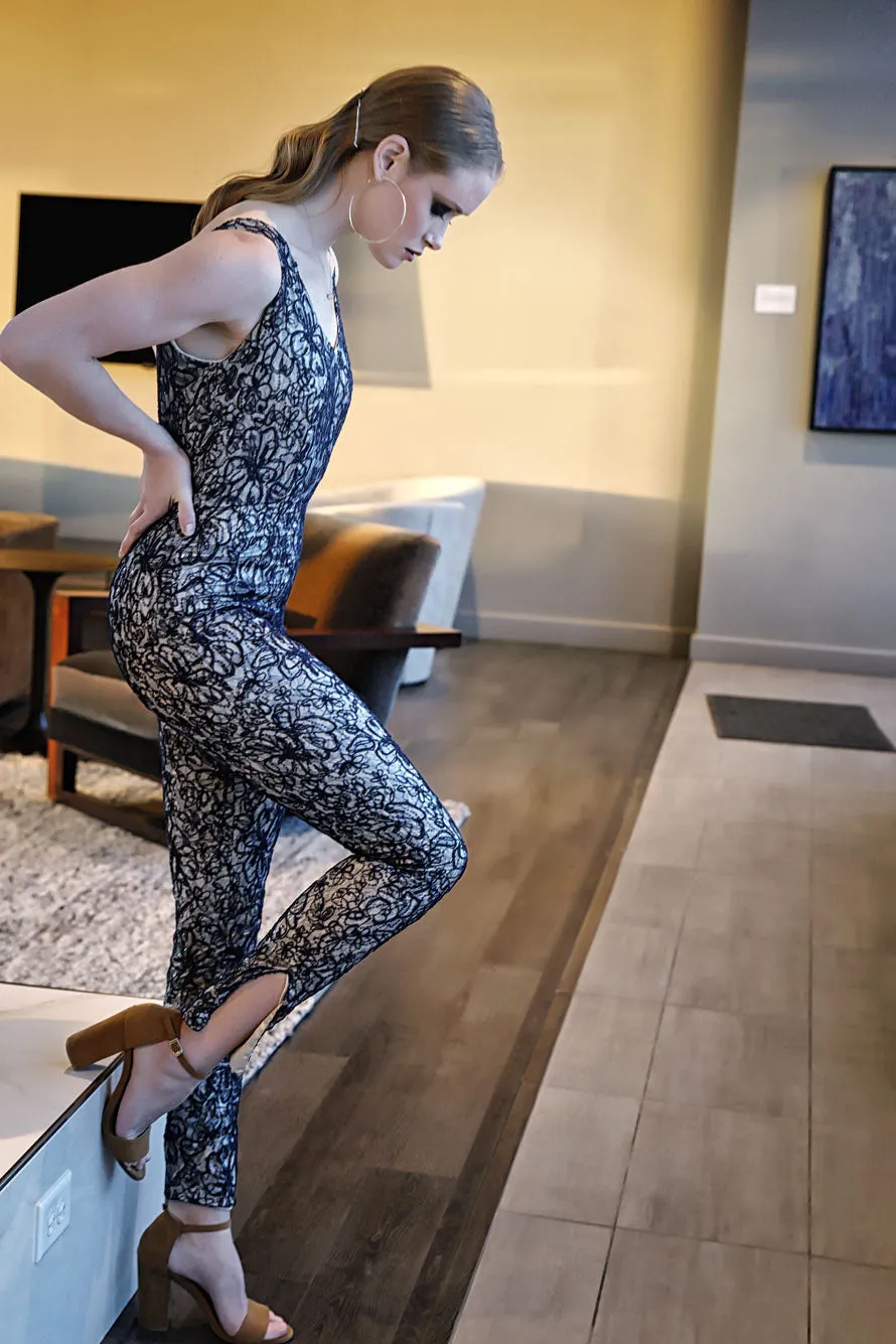 Glam Jumpsuit With Detachable Skirt/Cape
