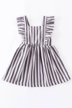 Grey Striped Dress