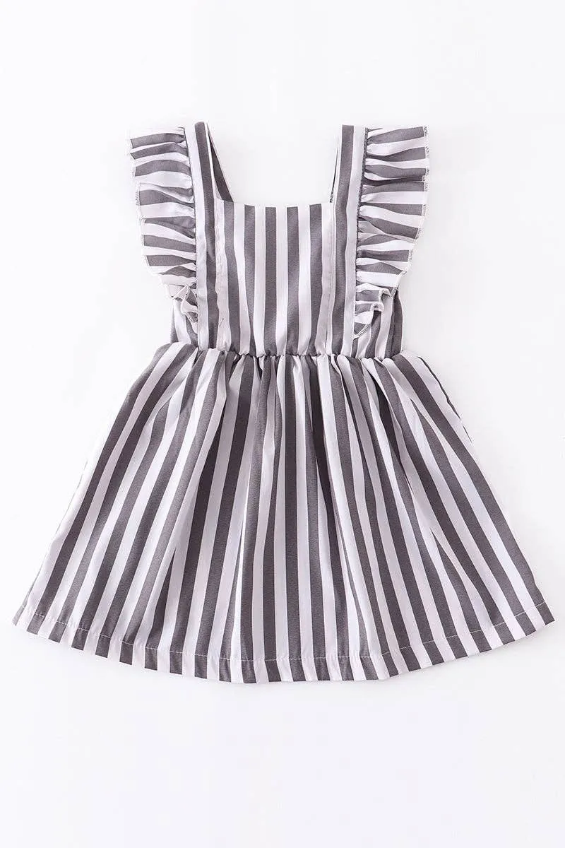 Grey Striped Dress
