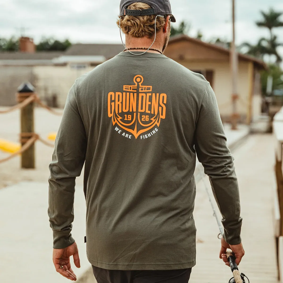 Grundéns Logo Anchor Long Sleeve T-Shirt