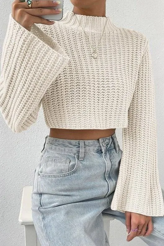 Half Turtleneck Pullover Sweater