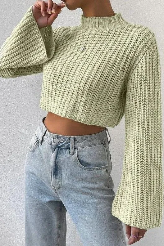 Half Turtleneck Pullover Sweater