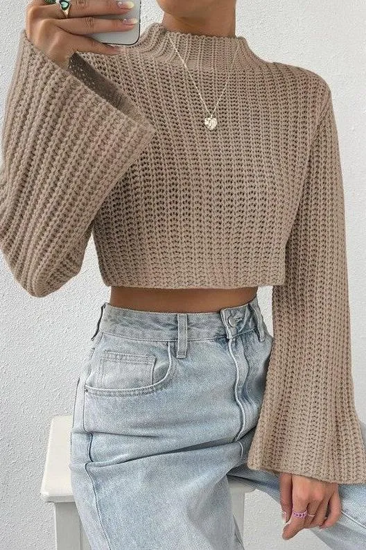 Half Turtleneck Pullover Sweater
