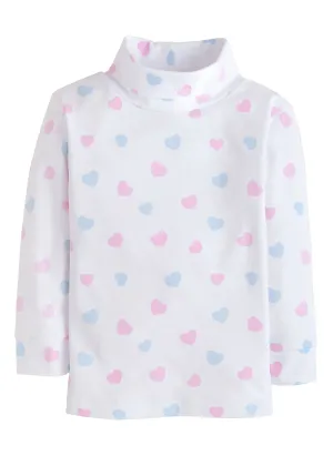 Hearts Printed Turtleneck Little English