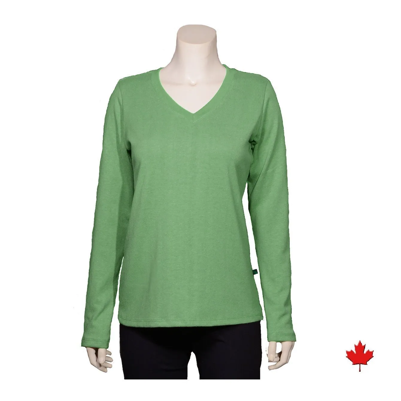 Hemp V-Neck Long Sleeve