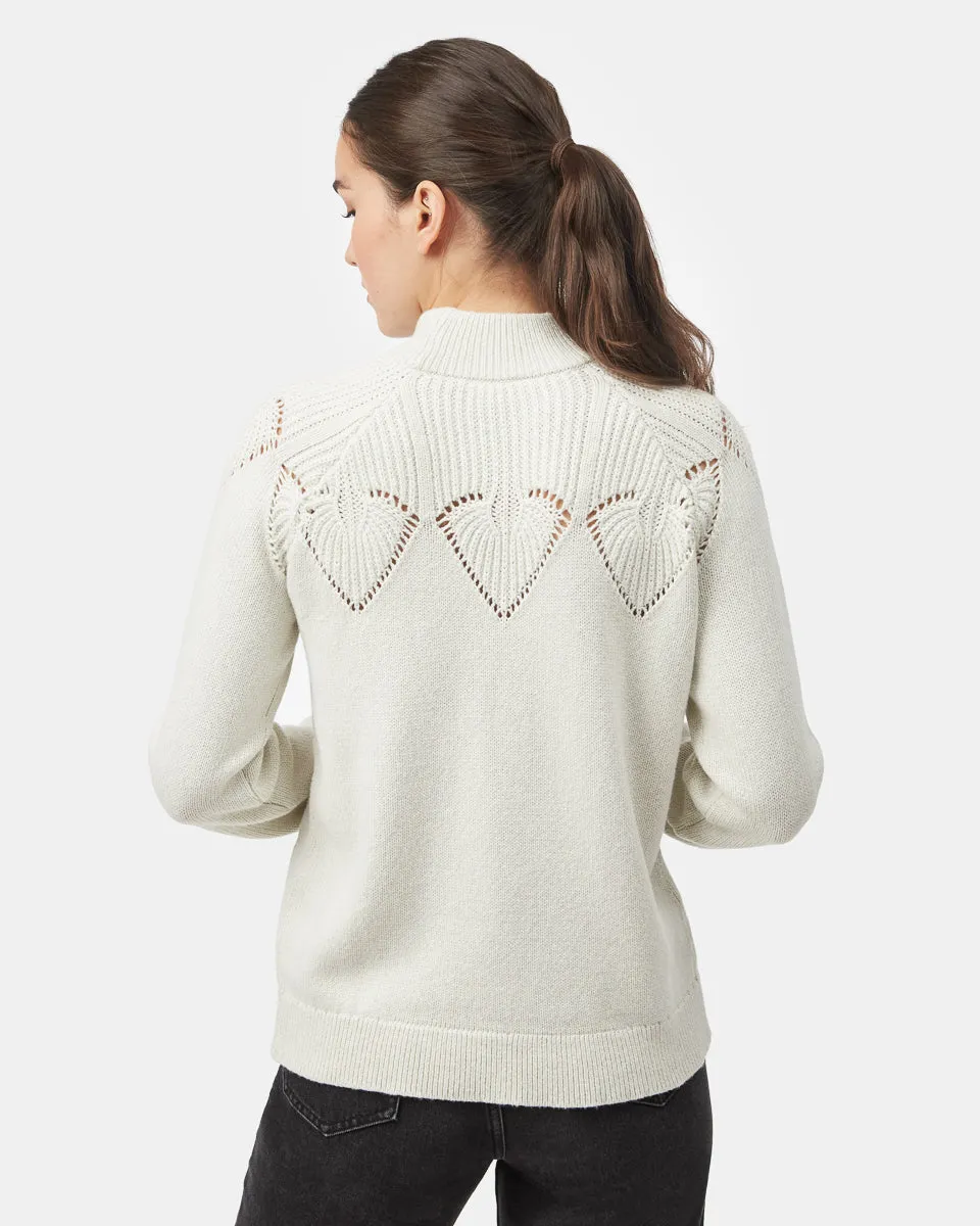 Highline Pointelle Turtleneck Sweater