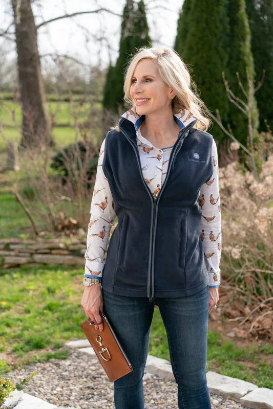 Hound & Hare Ladies Fleece Gilet - Bluegrass Blue