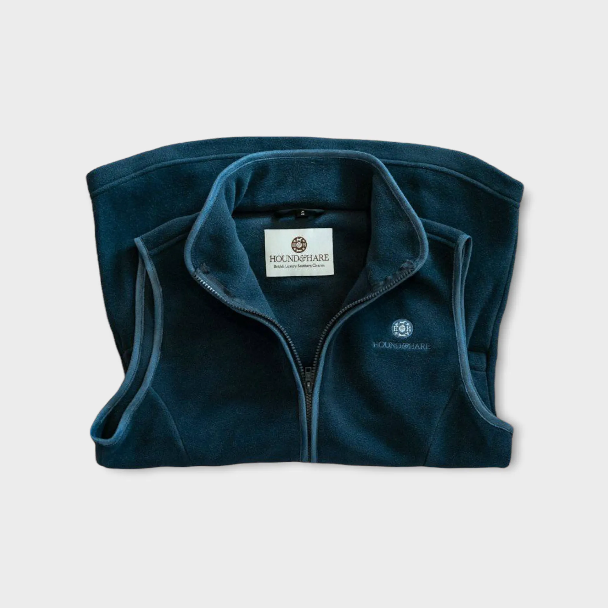 Hound & Hare Ladies Fleece Gilet - Bluegrass Blue