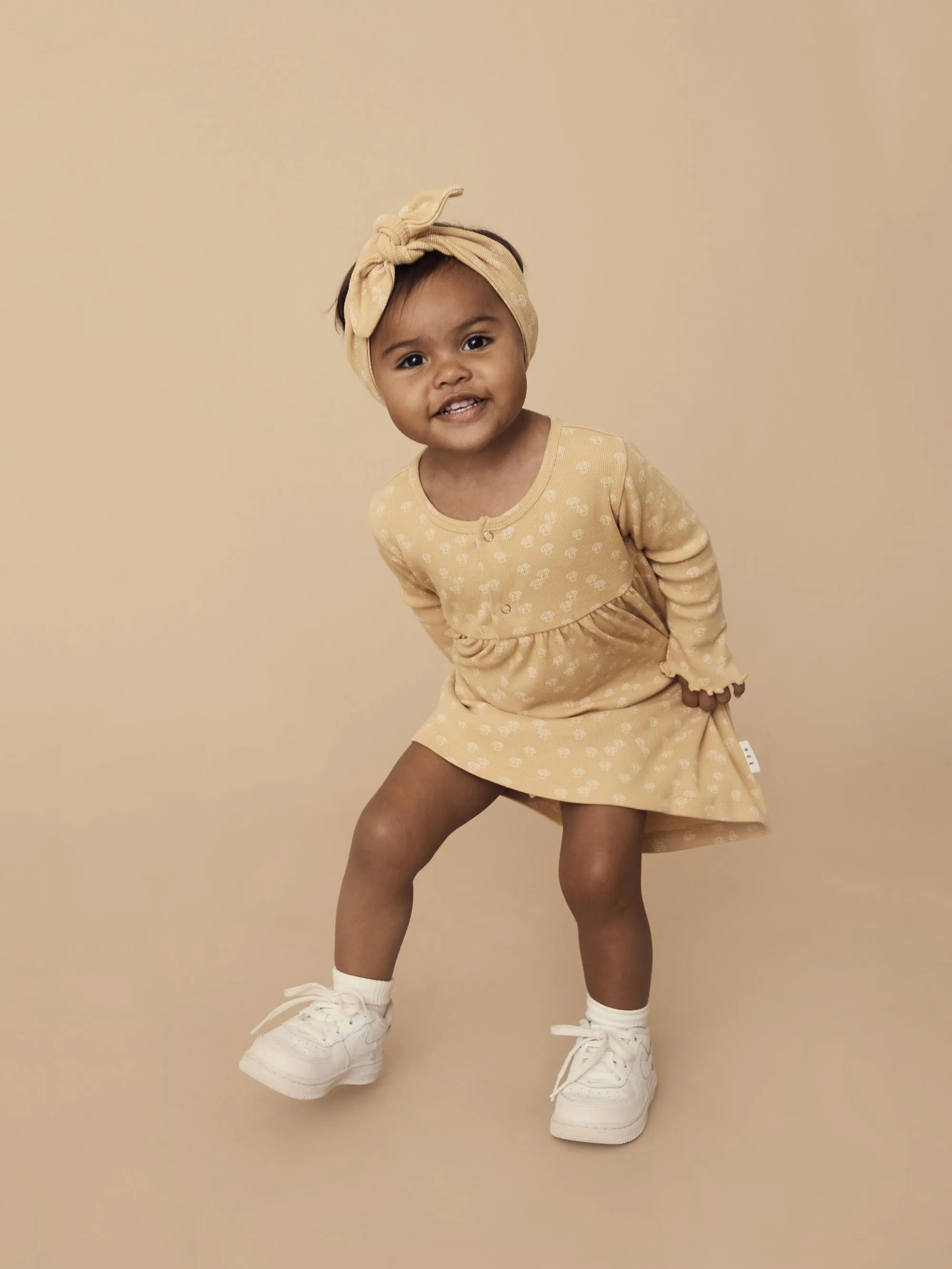 Huxbaby Mushroom Rib Dress