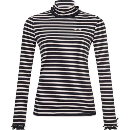 HV Polo Ladies Turtleneck Stripe Eri Navy