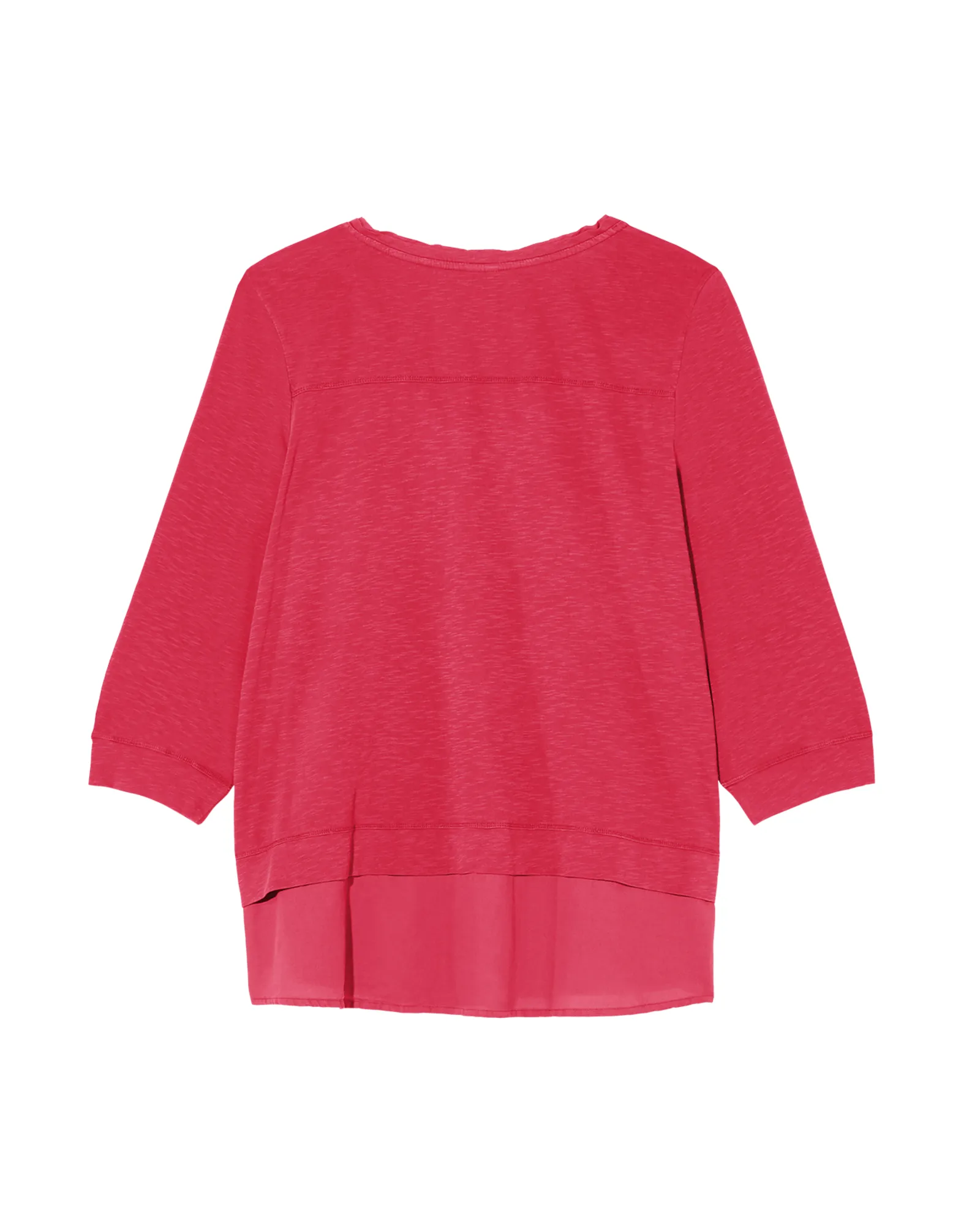 Iris Mixed Media Tee | Red