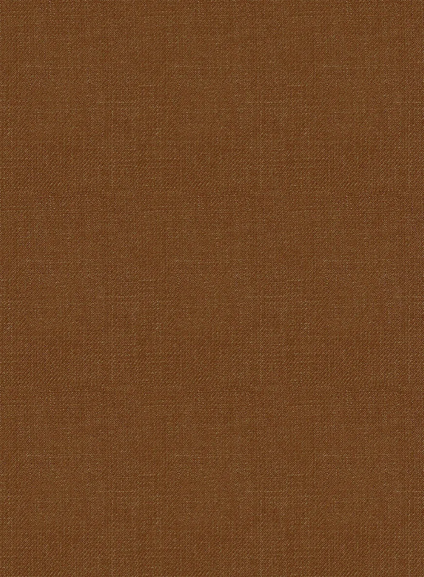 Italian Prato Rust Linen Highland Trousers