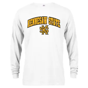 Kennesaw State University KSU Owls Arched Text with KS Logo Long Sleeve T-Shirt