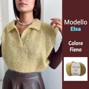 Kit Maglia ai Ferri Elsa Fieno