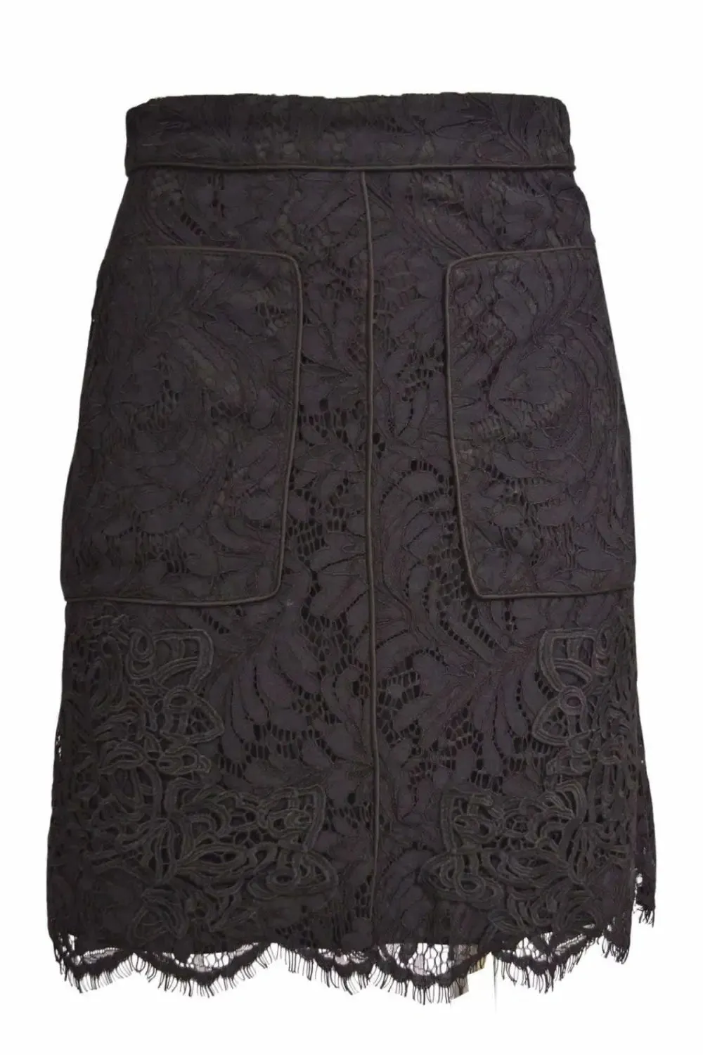 Lace Lined A Line Skirt