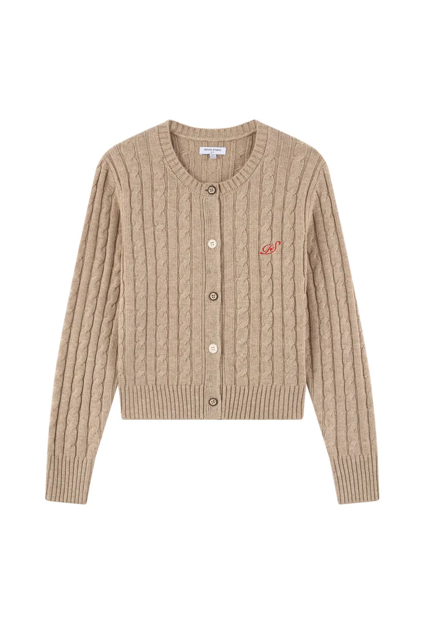 Lally Cardigan - Tan