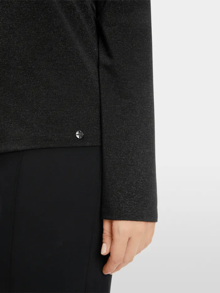 Marc Cain Collections Turtleneck Top In Black XC 48.28 J34 COL 900