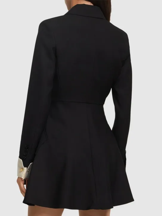 Max Mara   Sella wool gabardine mini dress 
