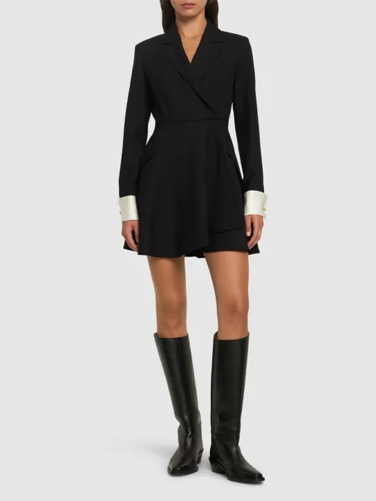Max Mara   Sella wool gabardine mini dress 