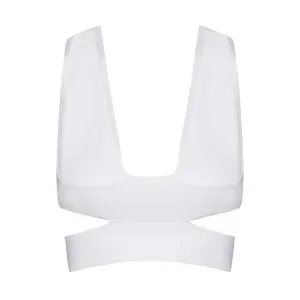 Milan Crop Top - White