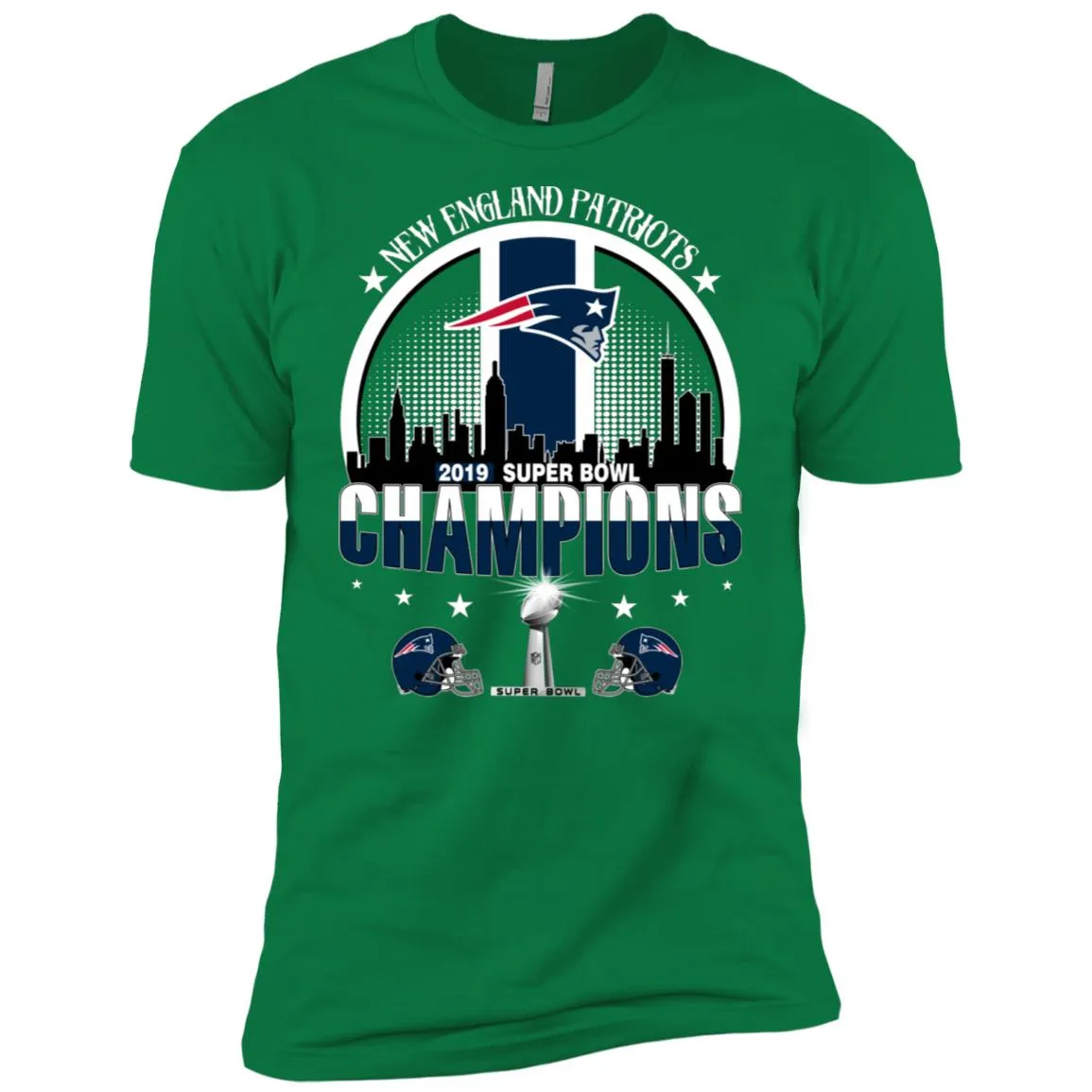 Nfl – New England Patriots 2019 Super Bowl Champions Football Men Short Sleeve T-Shirt