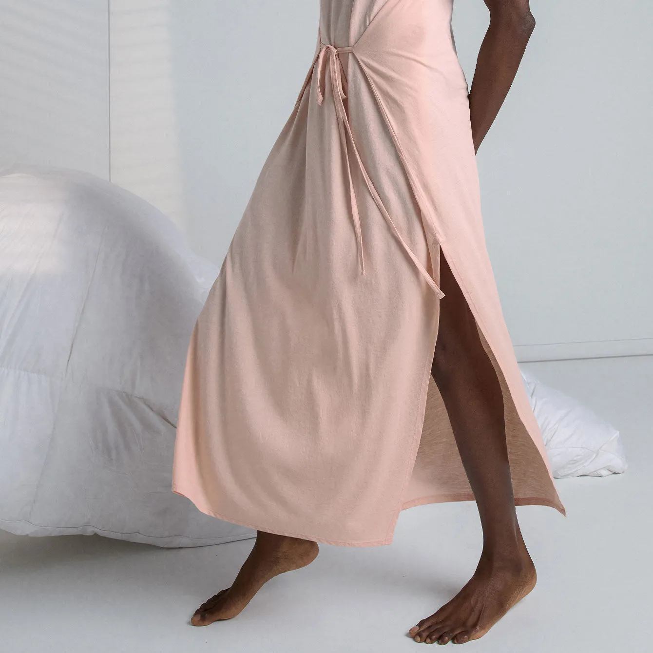 Organic Pima Wrap Dress