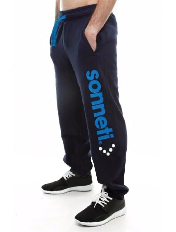 Plaistow Fleece Cuffed Joggers in Peacoat - Sonneti