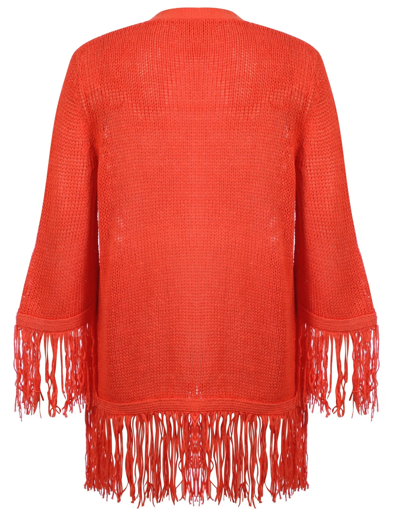 Plum Tree Zinnia orange cardigan