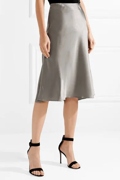 Protagonist Satin Midi Skirt