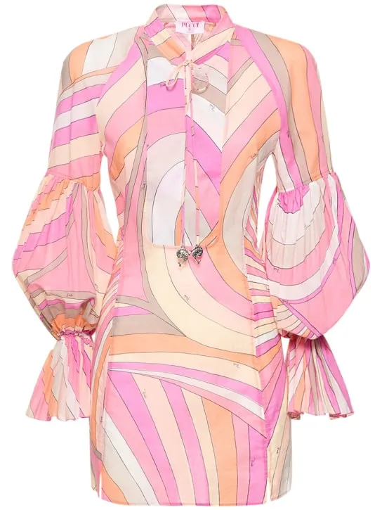 Pucci   Iride printed cotton muslin mini dress 