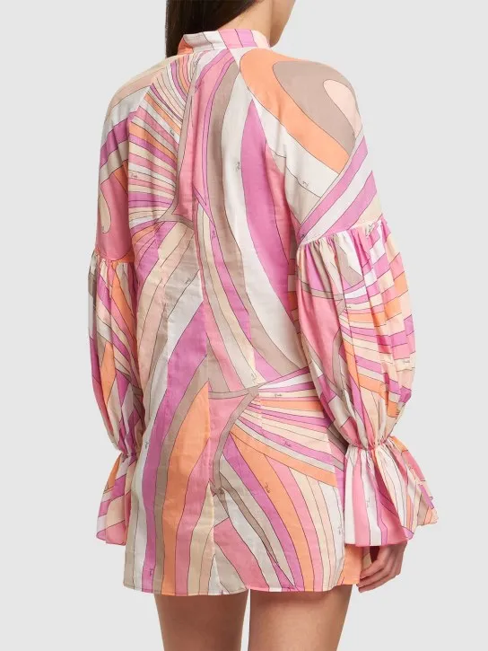 Pucci   Iride printed cotton muslin mini dress 