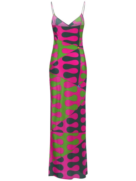 Pucci   Printed silk crepe long dress 