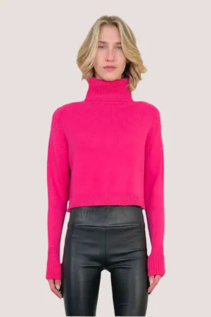 Pugliese Turtleneck Sweater - Hot Pink