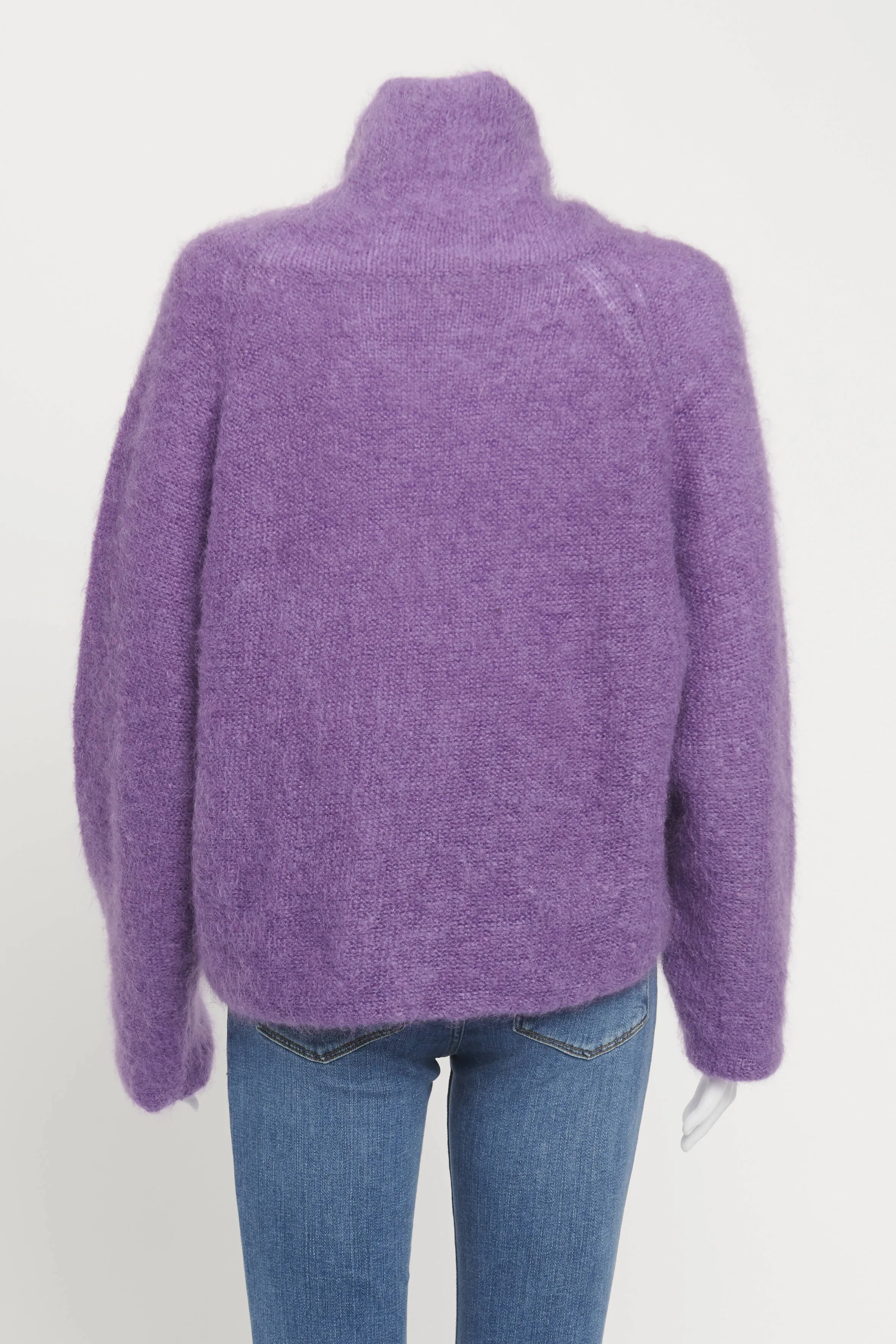 Purple Mohair Blend Preowned Jumper