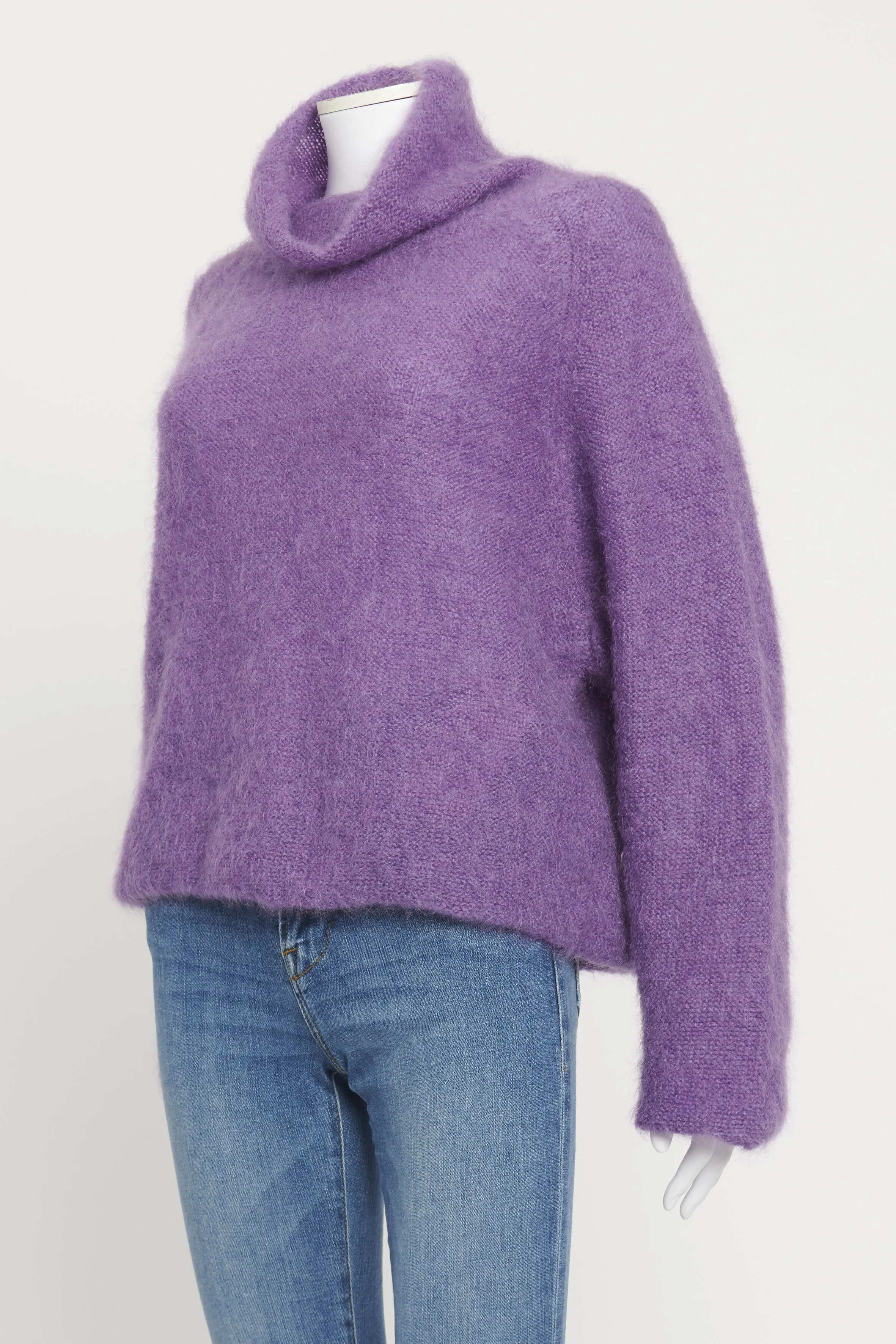 Purple Mohair Blend Preowned Jumper