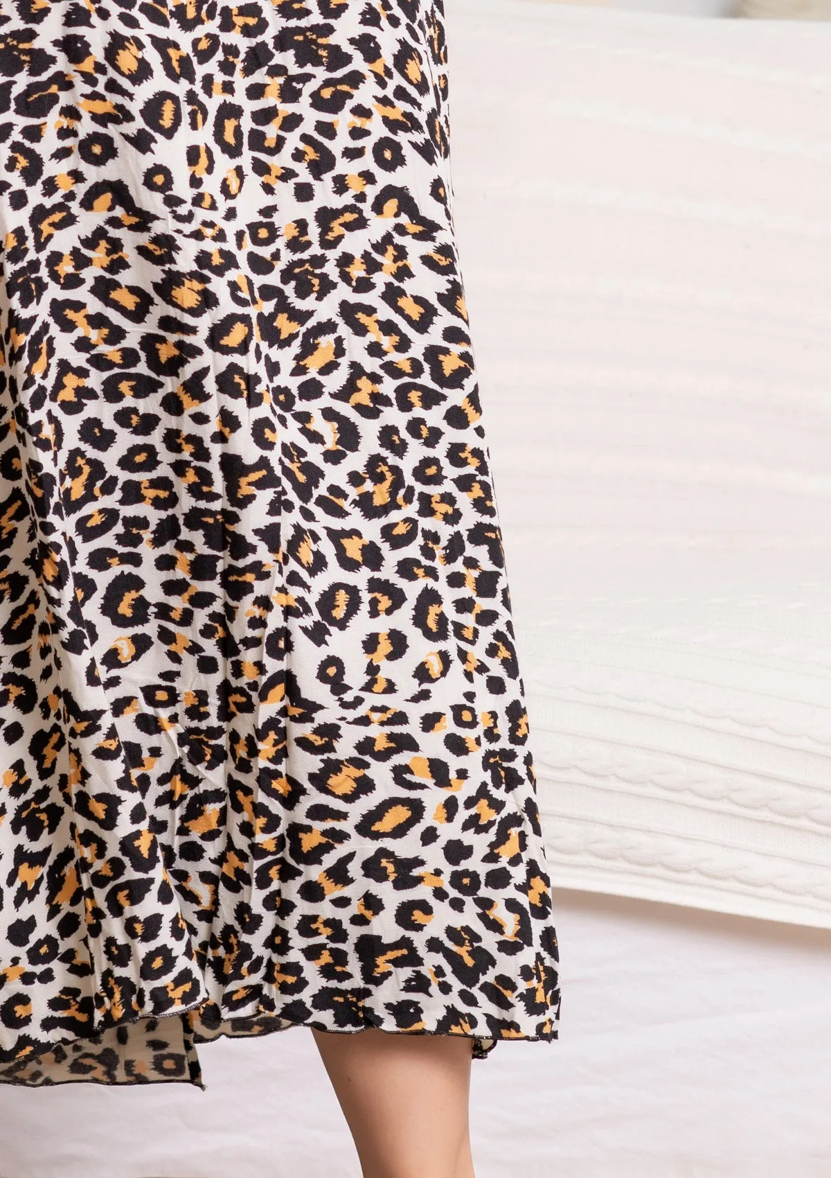 Queen Wrap Leopard Dress
