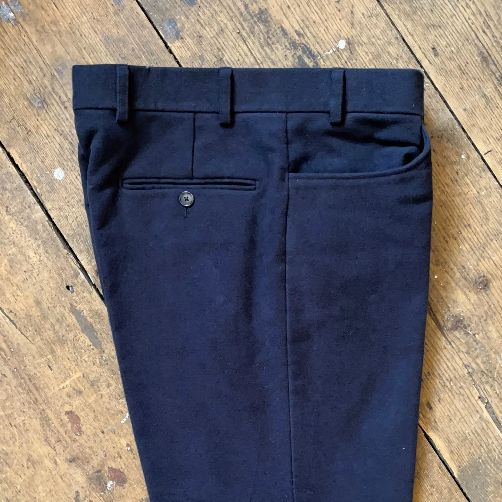Regent - 'Jeremy' Trousers - Cloudy Navy Moleskin