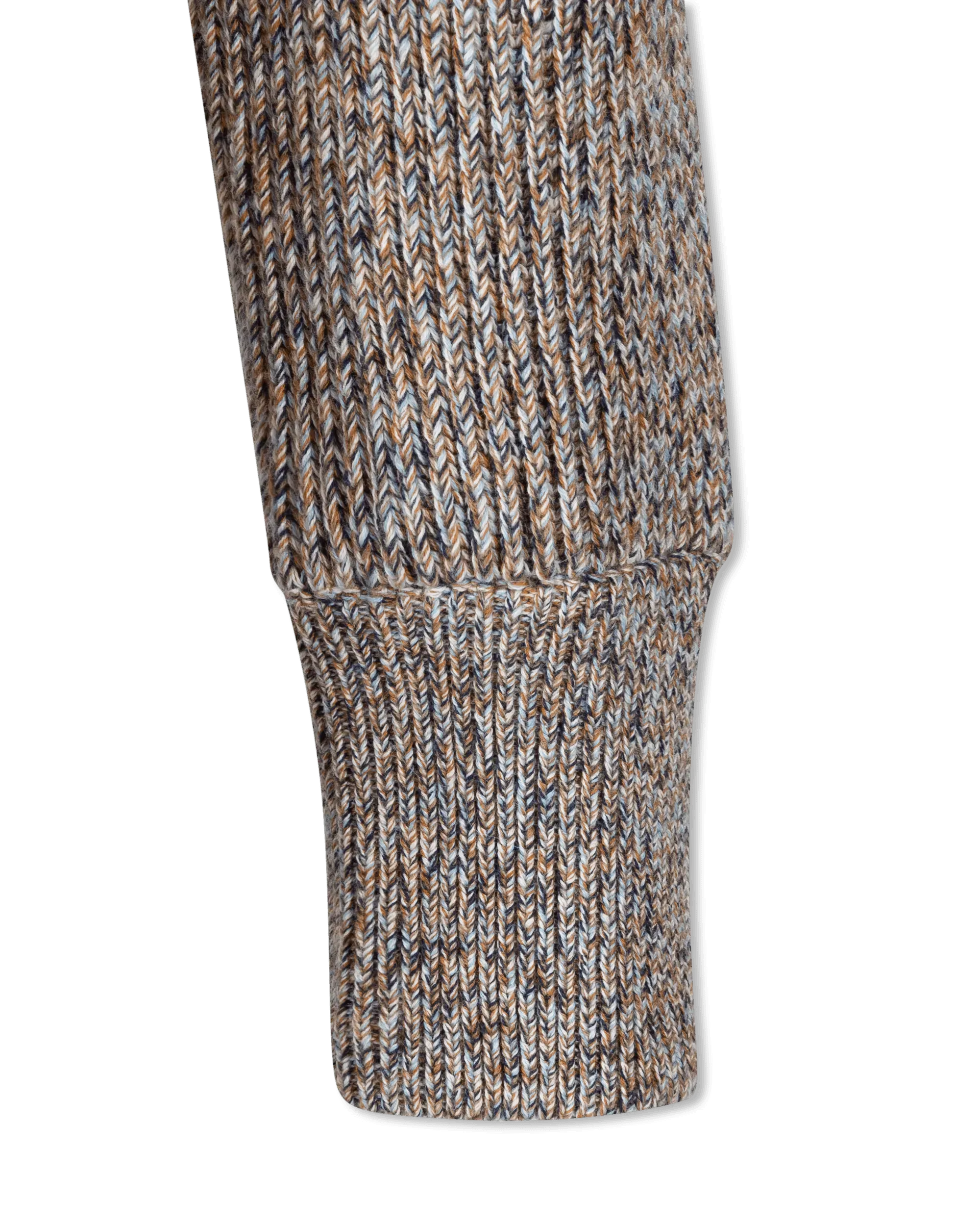 Ribbed Knit Zip Up Sweater
