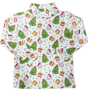 Santa Claus Pima Turtleneck Top
