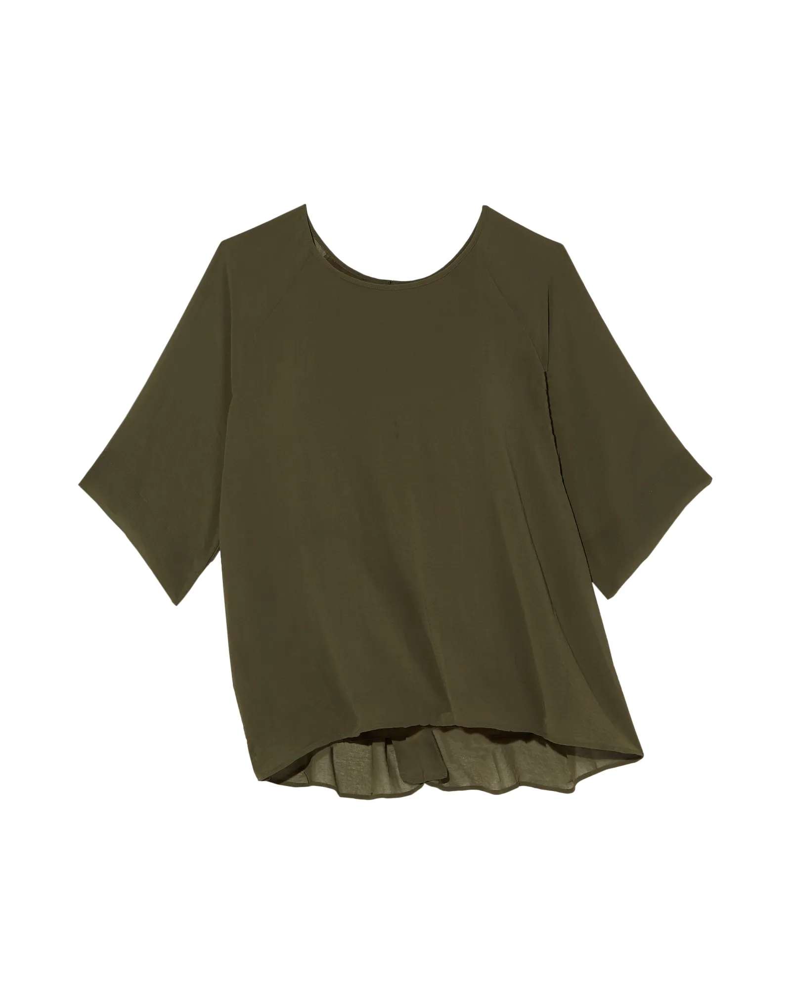 Stephy Mix Blouse | Olive Green
