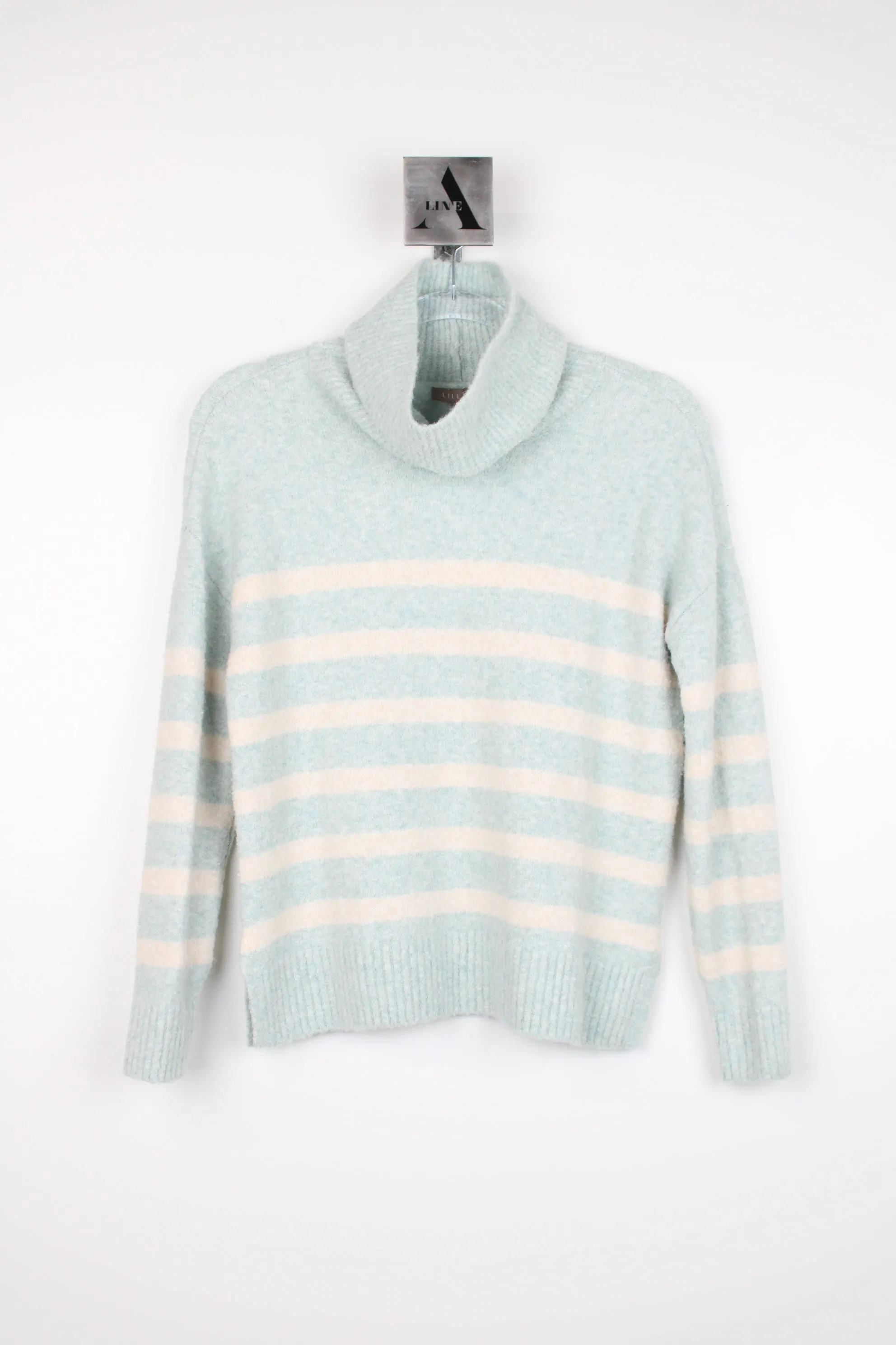 Striped Turtleneck Sweater