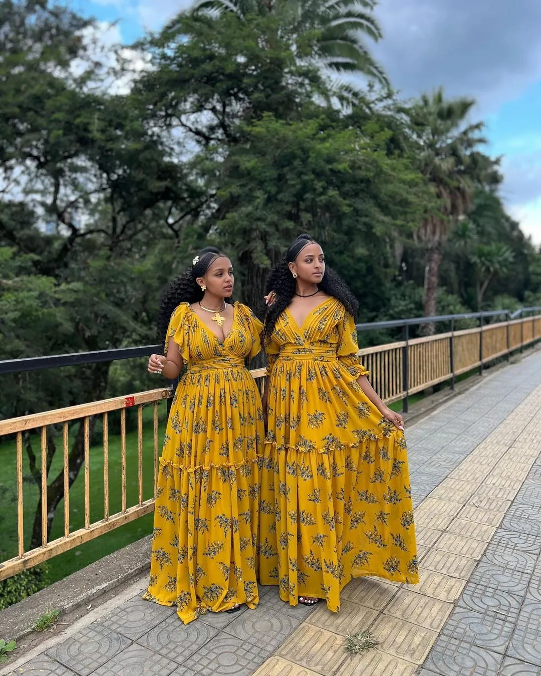 Stylish Shiffon Habesha Dress Exquisite Ethiopian Traditional Wear Chiffon Dress