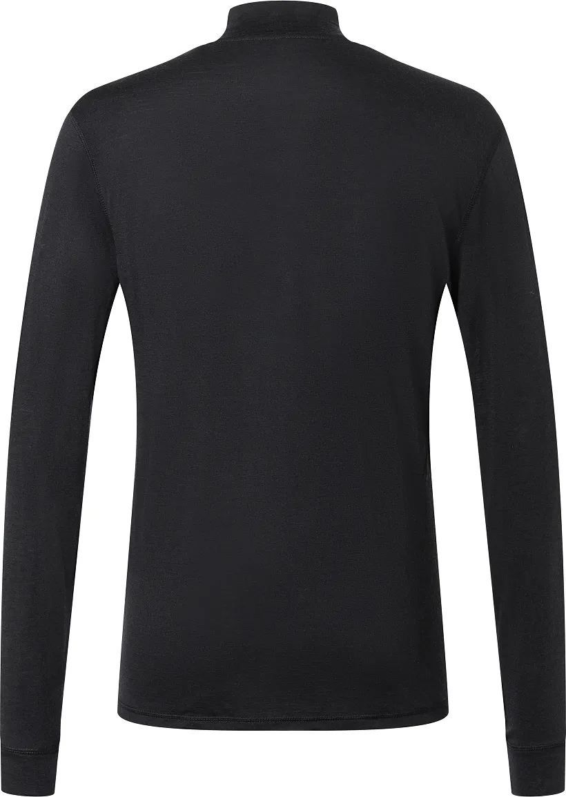 super.natural Men&#x27;s Tundra175 Turtleneck Jet Black | Buy super.natural Men&#x27;s Tundra175 Turtleneck Jet Black here | Outnorth