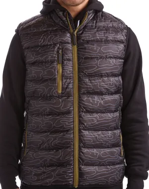 Swing Juice Golf Rhythmic Lines Men's Packable Puffer Vest