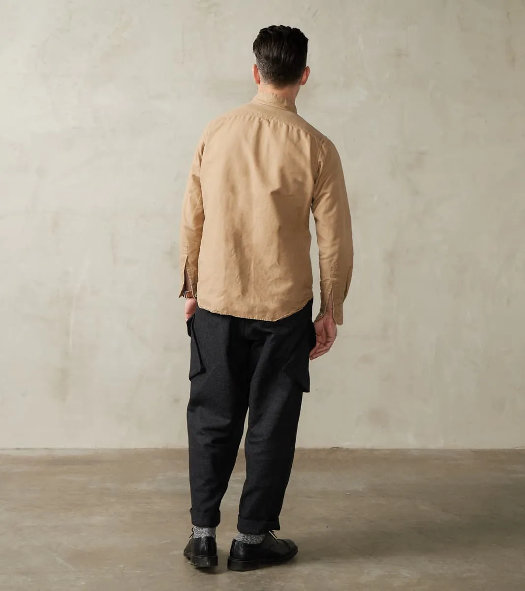 Swiss Army Cargo Trousers - Abraham Moon® Coal Merino Twill