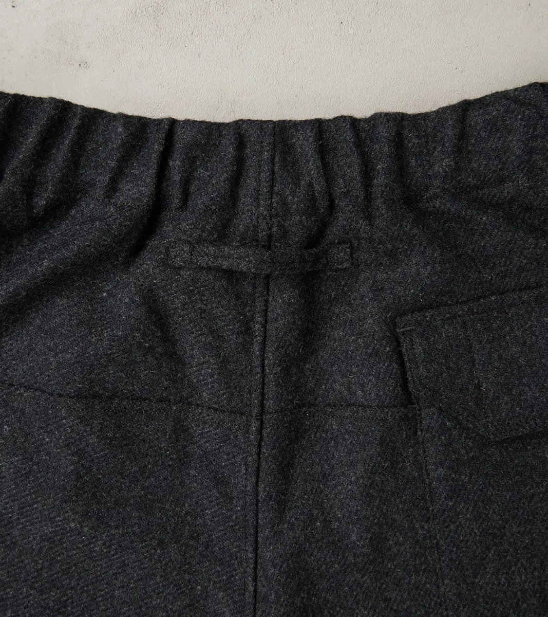Swiss Army Cargo Trousers - Abraham Moon® Coal Merino Twill