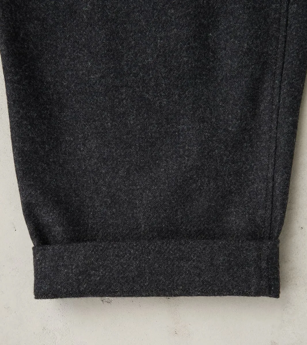Swiss Army Cargo Trousers - Abraham Moon® Coal Merino Twill