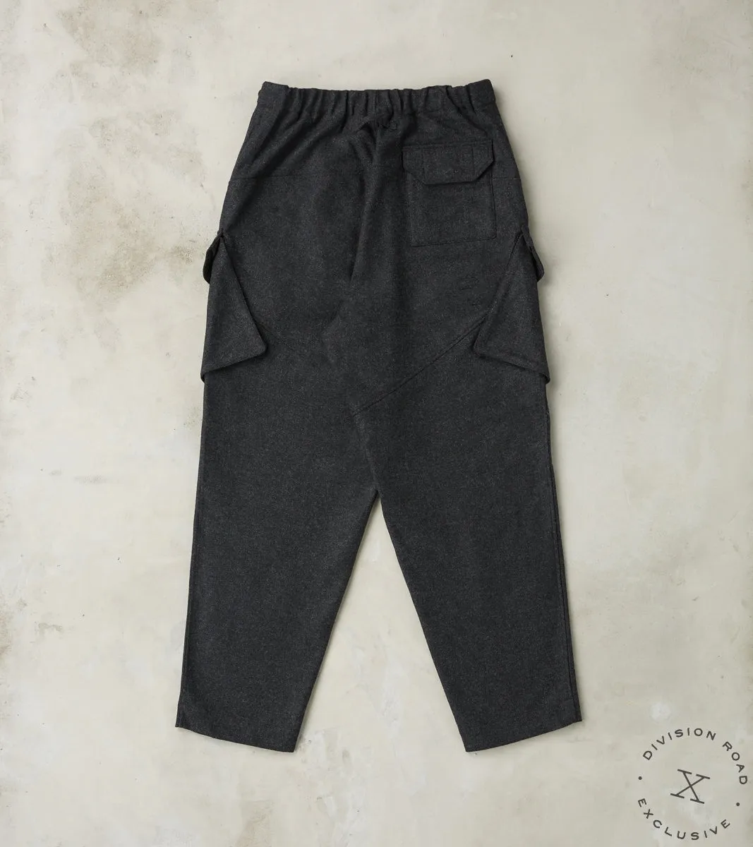 Swiss Army Cargo Trousers - Abraham Moon® Coal Merino Twill